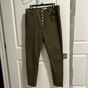 Loft olive colored jeans